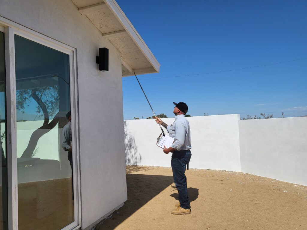 Looking for pests under the roof